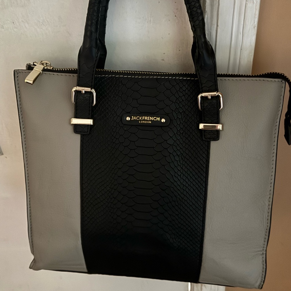 Black and Gray Women's Tote Bag Jack French classic